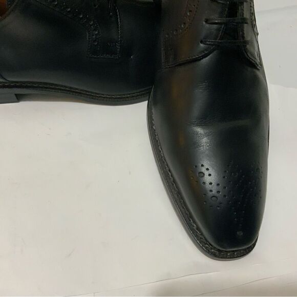 Jose Real BLACK - VERO CUOIO Italian Leather Mens Shoes size 46 lace up - Picture 8 of 16